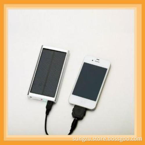 CE&ROHS Solar Power Bank charger with led flashlight